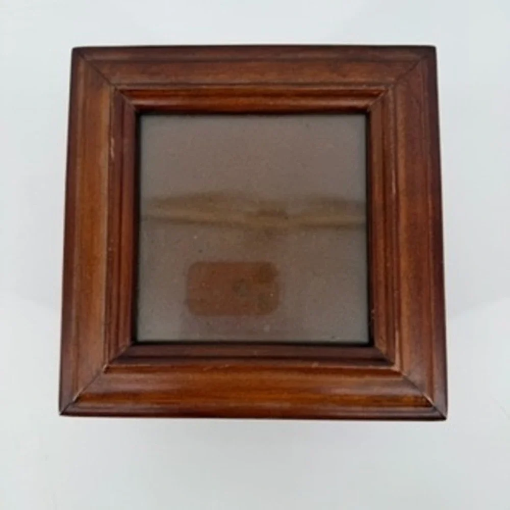 Bombay Company Wooden Photo Cube Jewelry Box Neoclassical Fluted Column 2002